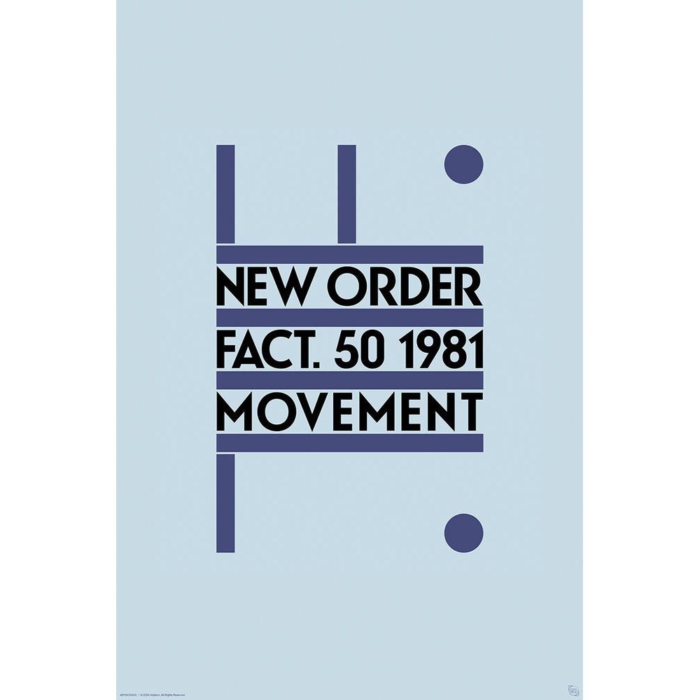NEW ORDER ニューオーダー - Fact 50 / ポスター - PGS